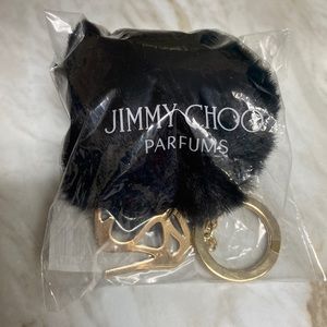 NWT Jimmy Choo poof keychain